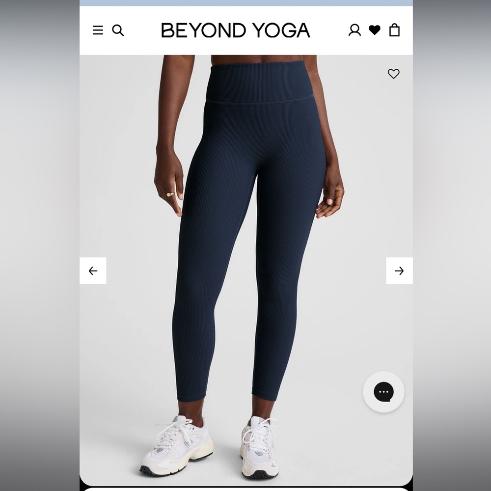 Beyond yoga ribbed impulse legging 7/8